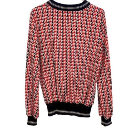 Tommy Hilfiger Long Sleeve Logo Print Crew Neck Sweater - Size Medium - Picture 4 of 8